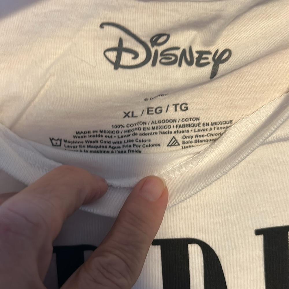 White Graphic T-Shirt with Villain Print - Picture 3 of 3